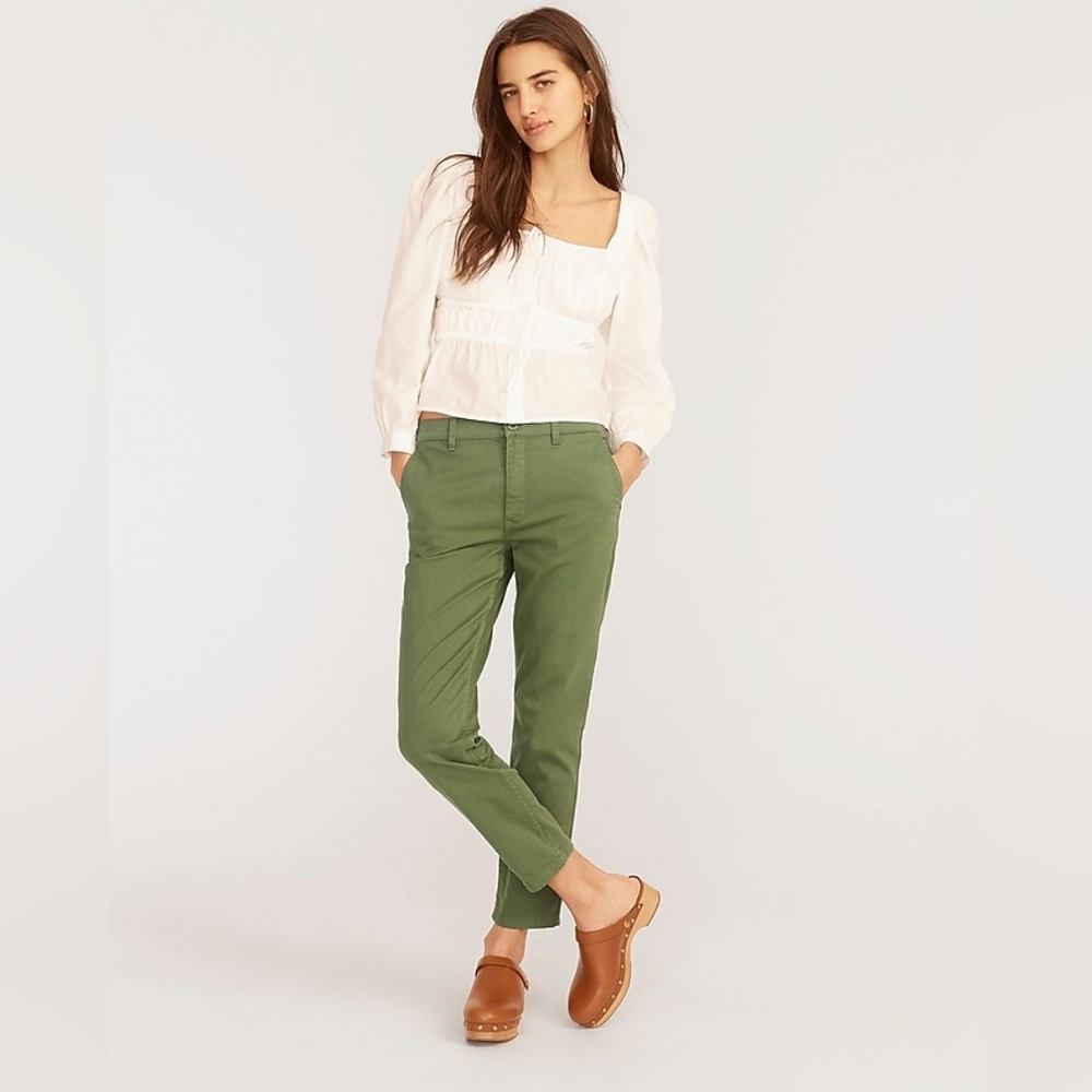 Size 25 J.Crew Vintage Slim-Straight Chino Pants